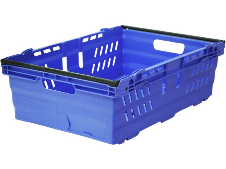 Ящик 600х400х197 со складываемыми ручками синий купить в Краснодаре Ящик 600х400х197 со складываемыми ручками синий купить в Краснодаре