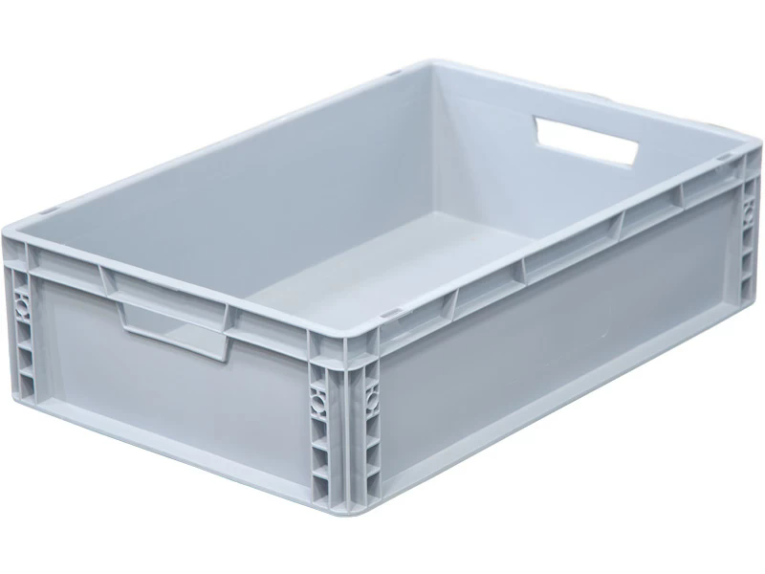 Ящик 600х400х170 сплошной, усиленное дно, цв. серый купить в Краснодаре Ящик 600х400х170 сплошной, усиленное дно, цв. серый купить в Краснодаре