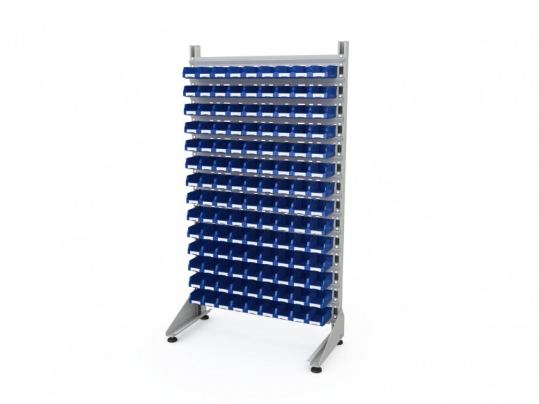 Стеллаж для пластиковых лотков SORTEX односторонний 1800x1000x450.01 купить в Краснодаре Стеллаж для пластиковых лотков SORTEX односторонний 1800x1000x450.01 купить в Краснодаре