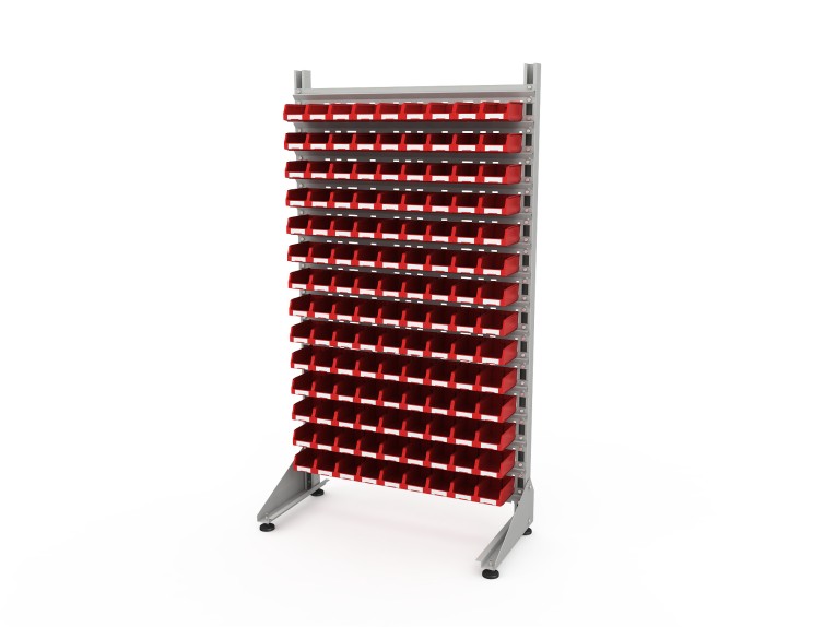 Стеллаж для пластиковых лотков SORTEX односторонний 1800x1000x450.01 купить в Краснодаре Стеллаж для пластиковых лотков SORTEX односторонний 1800x1000x450.01 купить в Краснодаре