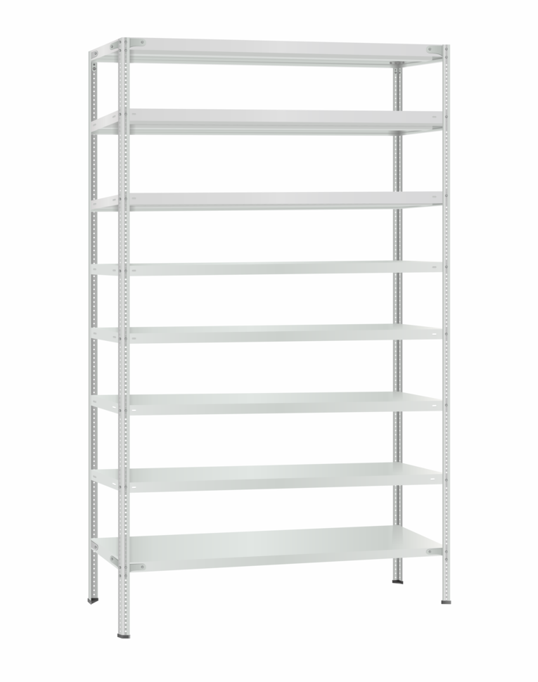 Стеллаж металлический Титан МС-500 2400х1200х600 8 полок купить в Краснодаре