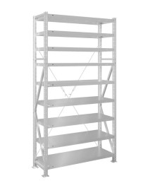 Стеллаж MS U 2000x1500x500 9 полок (300 кг, металл) Стеллаж MS U 2000x1500x500 9 полок (300 кг, металл)