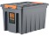 Контейнер особопрочный Rox Box PRO 70 (589х396х355 мм с крышкой и клипсами, на роликах, антрацит) купить в Краснодаре