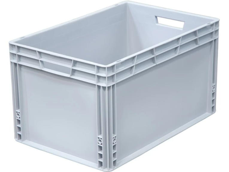 Ящик 600х400х320 сплошной, усиленное дно, цв. серый купить в Краснодаре Ящик 600х400х320 сплошной, усиленное дно, цв. серый купить в Краснодаре