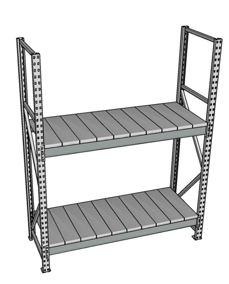 Стеллаж грузовой СГР 2000x1500x1000 2 полки (металл) купить в Краснодаре Стеллаж грузовой СГР 2000x1500x1000 2 полки (металл) купить в Краснодаре