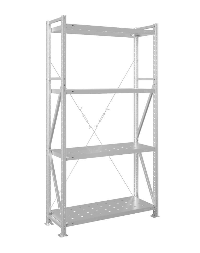 Стеллаж MS U 3000x1200x800 4 полки (180 кг, перф) купить в Краснодаре