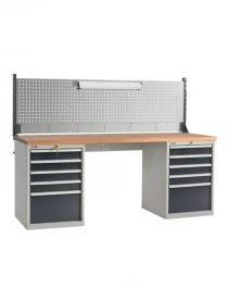 Верстак ДиКом ВС-200-Ф-06+Э4 со светильником