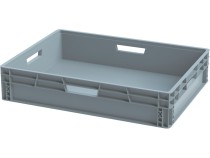 Ящик 800х600х170 сплошной, усиленное дно, цв. серый