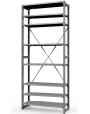 Стеллаж ТСУ 3000x1500x500 8 полок (300 кг, металл) Стеллаж ТСУ 3000x1500x500 8 полок (300 кг, металл)