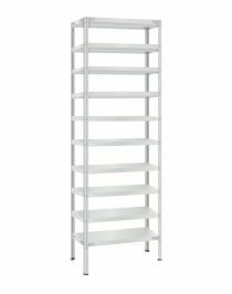 Стеллаж металлический Титан МС-500 2400х700х400 10 полок Стеллаж металлический Титан МС-500 2400х700х400 10 полок