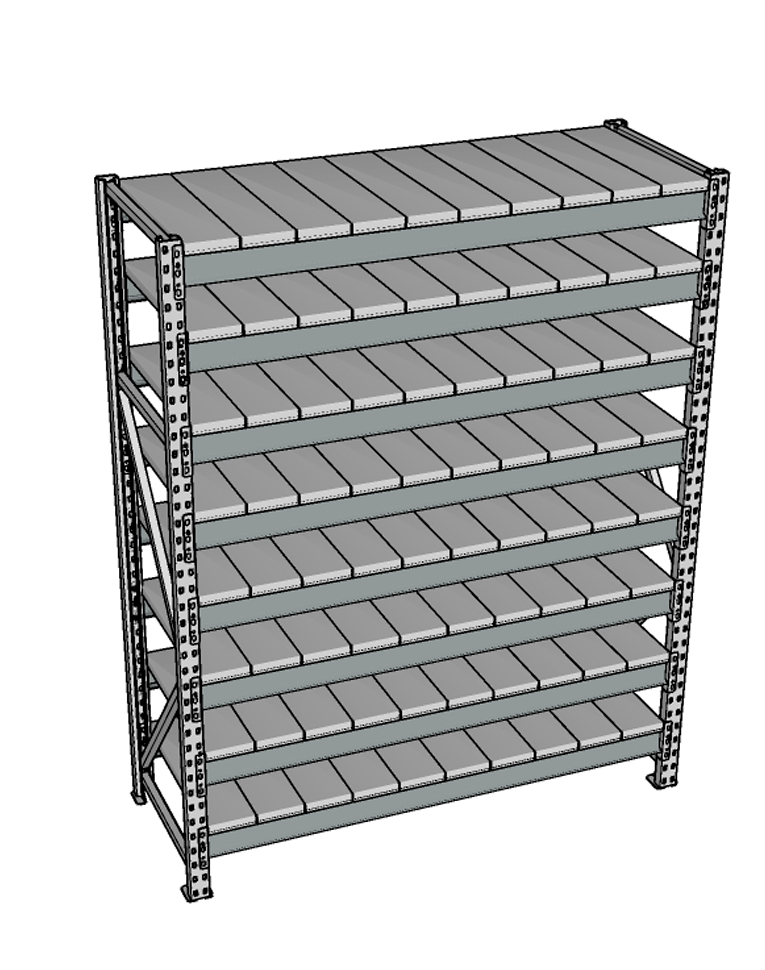 Стеллаж грузовой СГР 2500x900x500 8 полок (металл) купить в Краснодаре Стеллаж грузовой СГР 2500x900x500 8 полок (металл) купить в Краснодаре