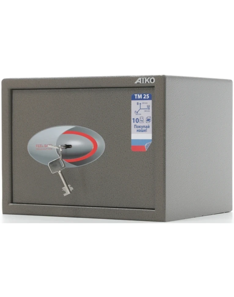 Офисный сейф Aiko TM-25, закрытый вид справа