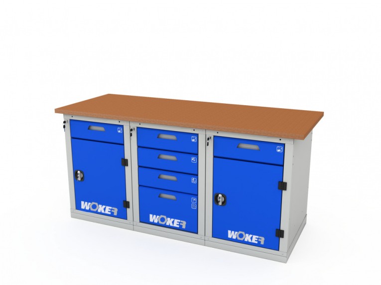 Верстак трехтумбовый WOKER PRO 3242.1800 купить в Краснодаре