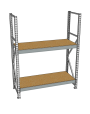 Стеллаж грузовой СГР 2000x1200x400 2 полки (ДСП) Стеллаж грузовой СГР 2000x1200x400 2 полки (ДСП)
