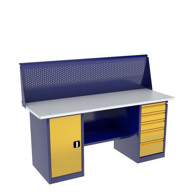 Верстак с тумбой и драйвером ВП-4/1,6 с экраном купить в Краснодаре