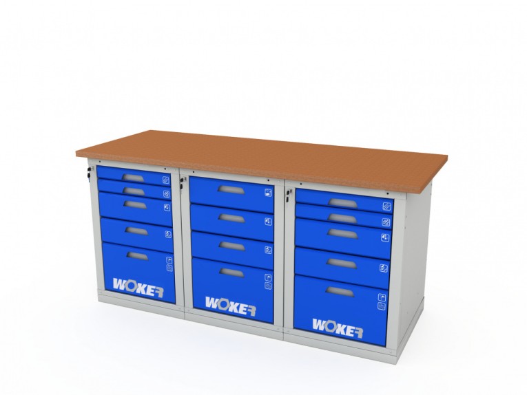 Верстак трехтумбовый WOKER PRO 3545.1800 купить в Краснодаре